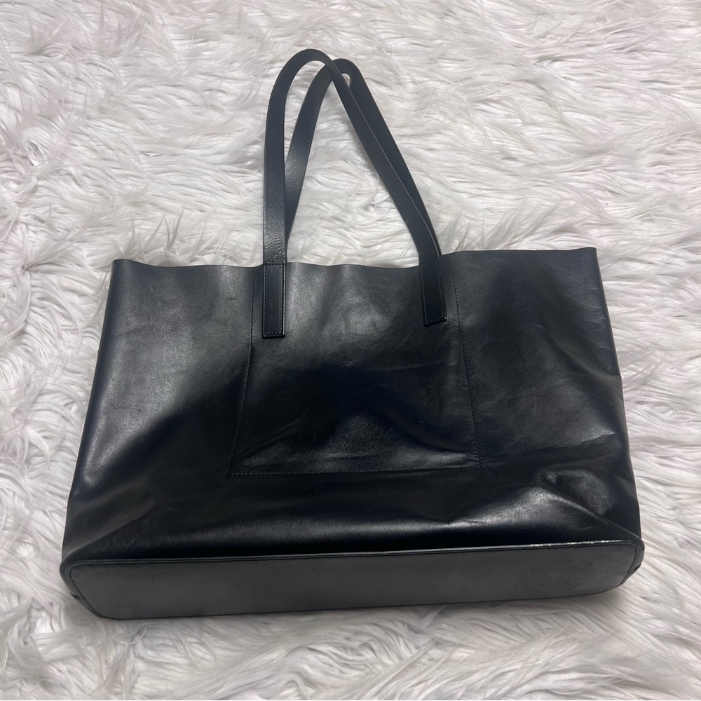 Everlane Midnight black Italian Leather Tote
